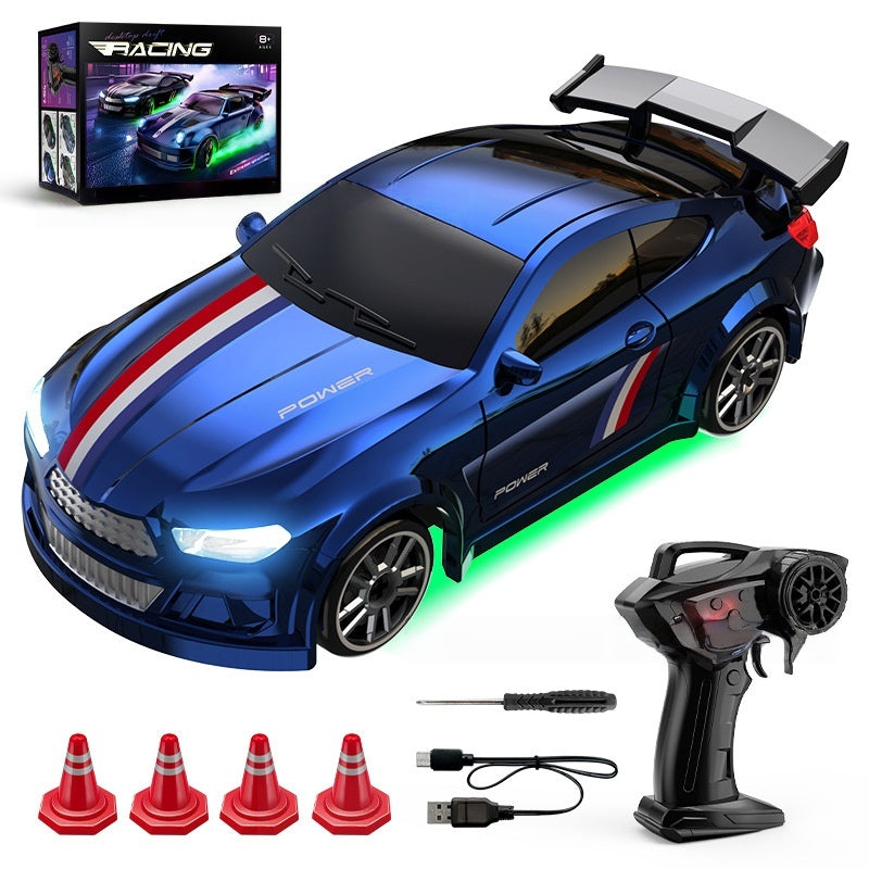 1:64 Full-Scale Acceleration Drift RC Car - Extreme Speed Mini Tabletop Racing Car with LED Lights