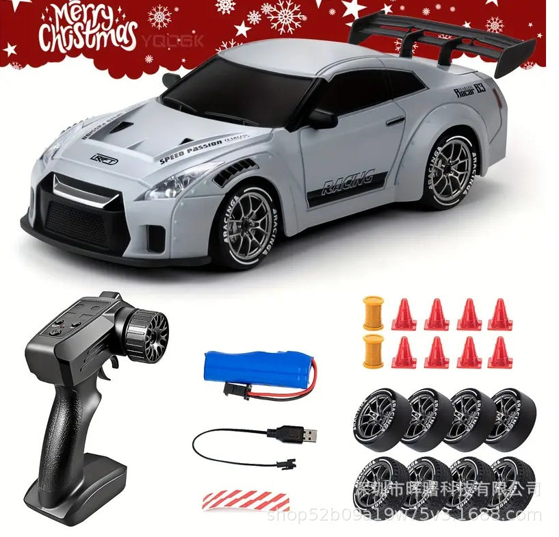 1:24 Scale RC Drift Car - 4WD High-Speed Remote Control Racing Car with LED Lights