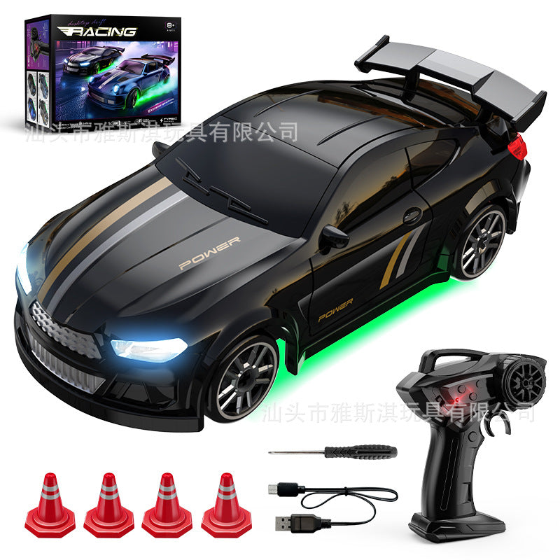 1:64 Full-Scale Acceleration Drift RC Car - Extreme Speed Mini Tabletop Racing Car with LED Lights