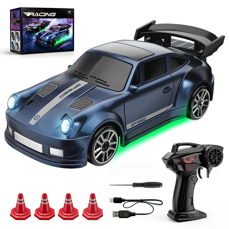 1:64 Full-Scale Acceleration Drift RC Car - Extreme Speed Mini Tabletop Racing Car with LED Lights