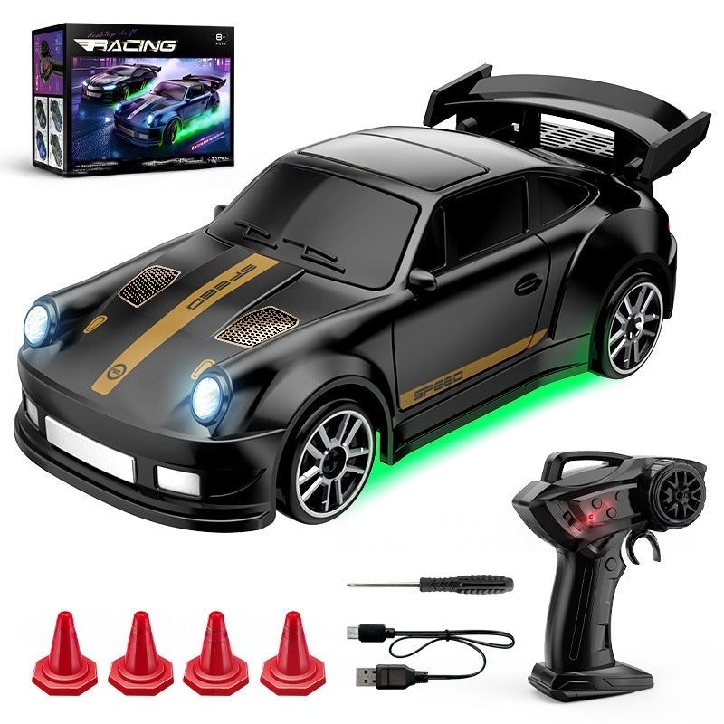 1:64 Full-Scale Acceleration Drift RC Car - Extreme Speed Mini Tabletop Racing Car with LED Lights