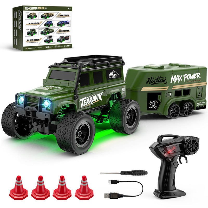 1:64 Full-Scale Acceleration Drift RC Car - Extreme Speed Mini Tabletop Racing Car with LED Lights