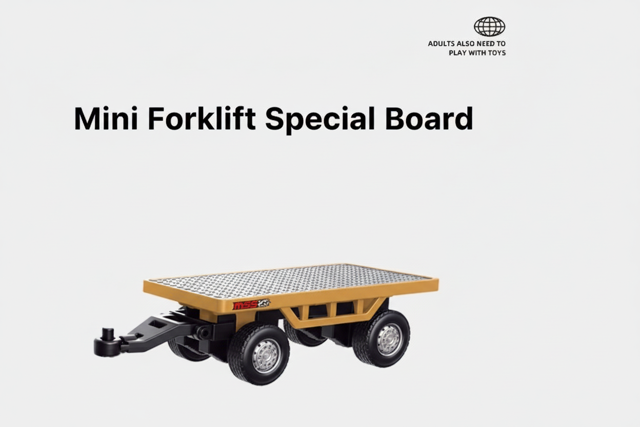 Mini Die-Cast Forklift & Excavator Engineering Vehicle Toy Set